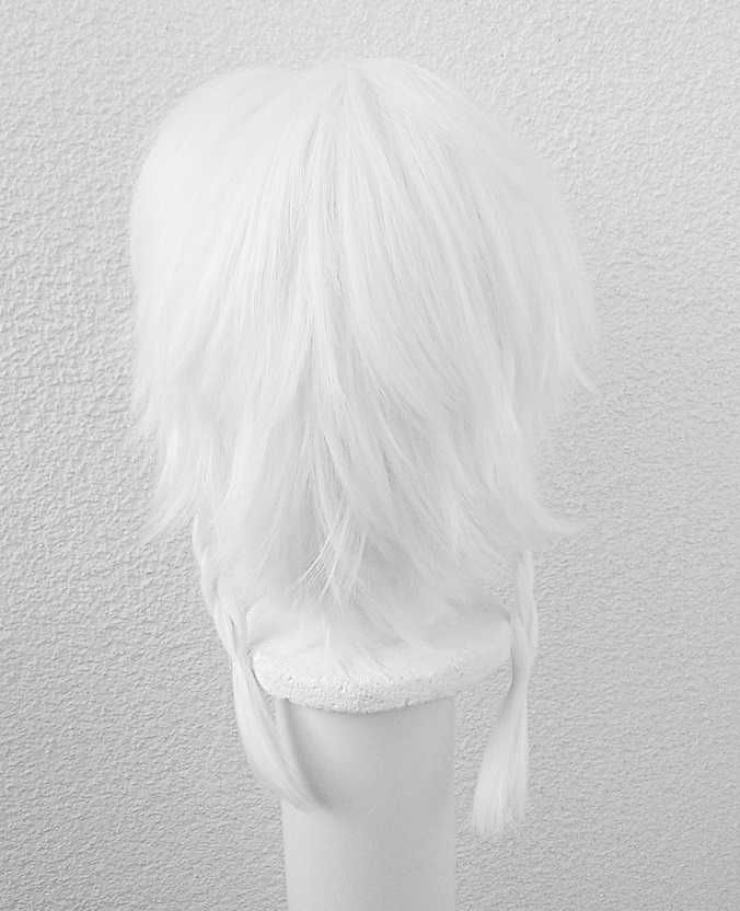 Eli Clark White Identity V Biała peruka z grzywką cosplay wig