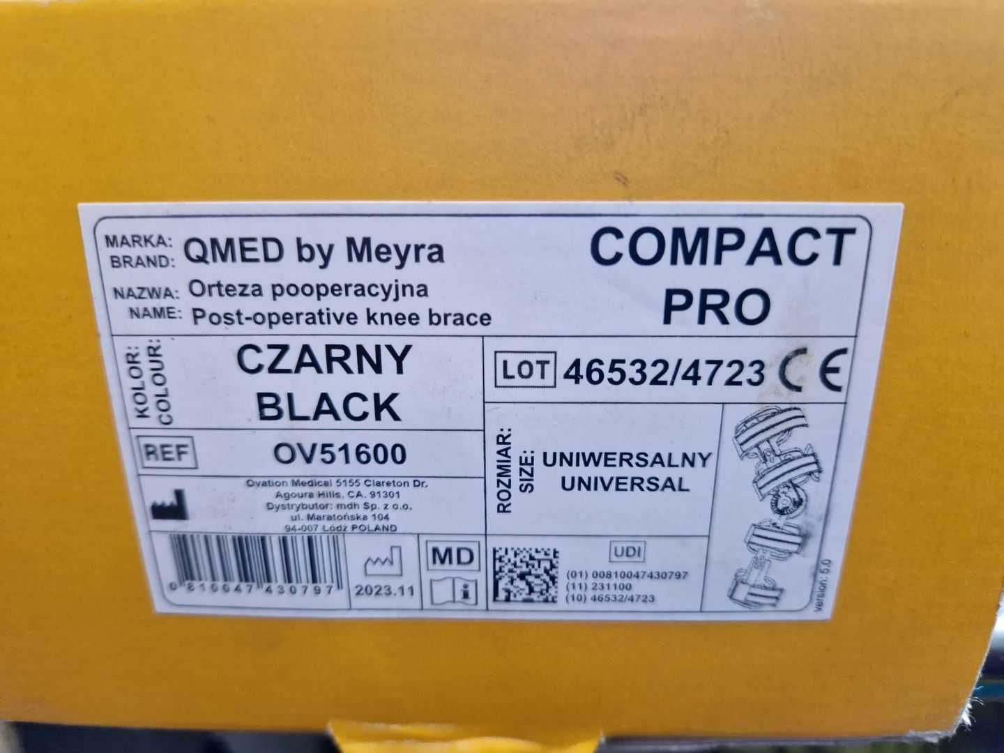 Orteza kolana Qmed Compact Pro - rozmiar uniwersalny