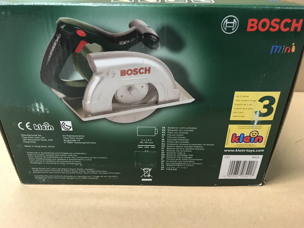 Bosch klein pola tarczowa pilarka nowa na prezent edukacyjna zabawka