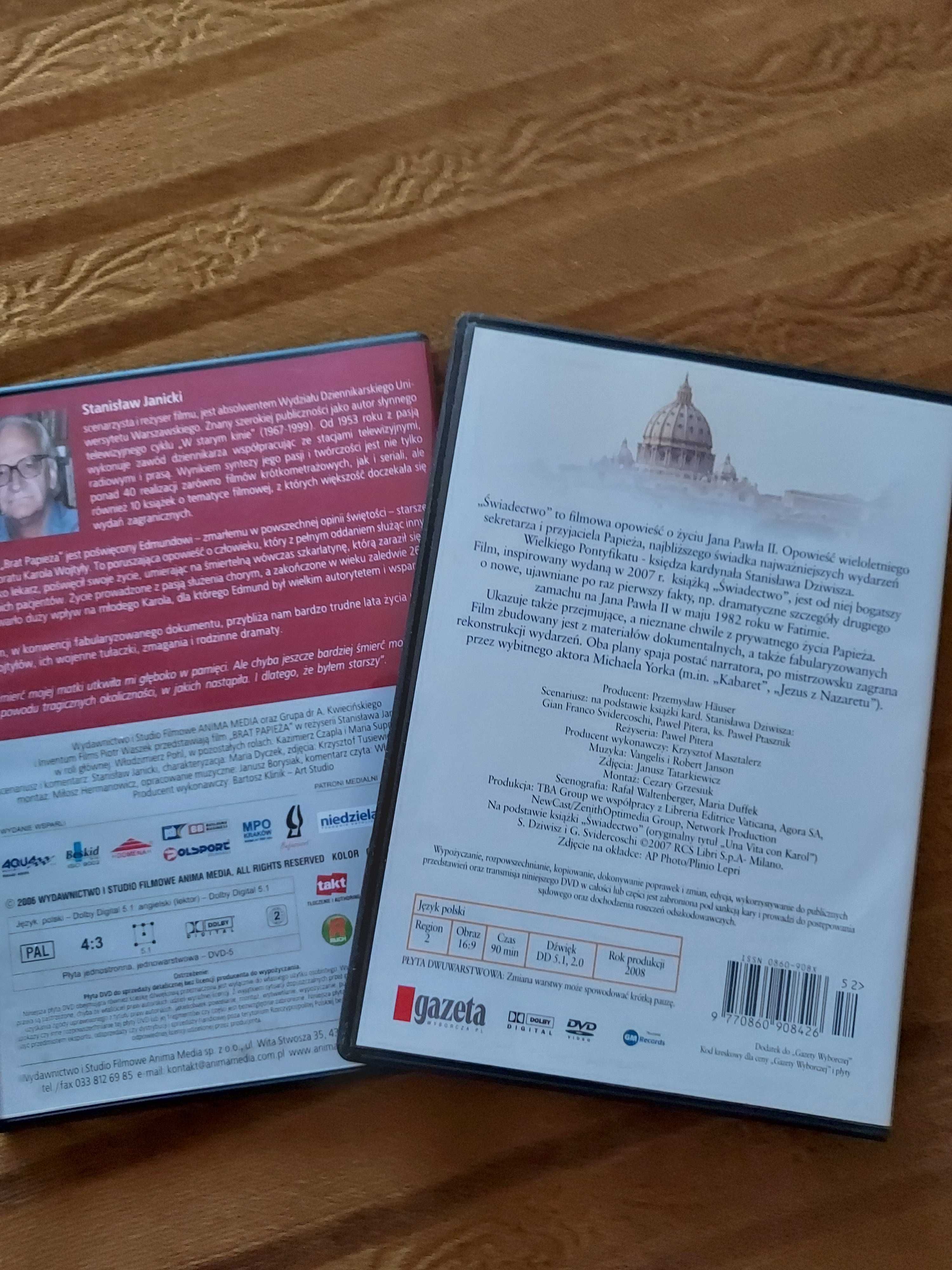 Plyty DVD - Świadectwo, Brat papieża