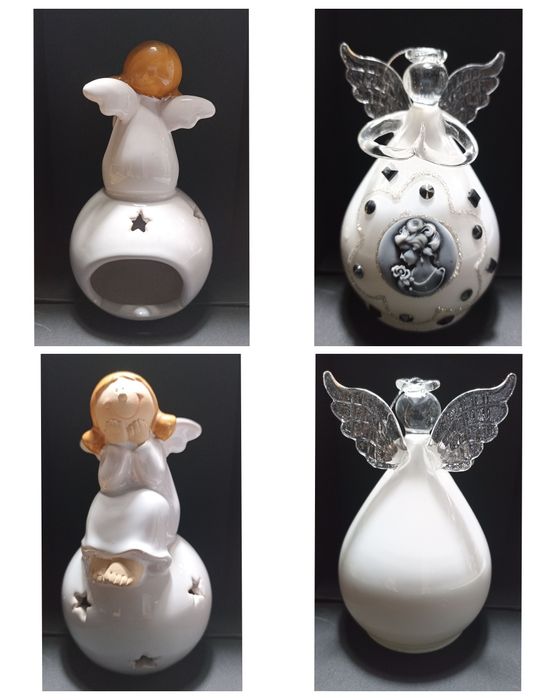 Янгол ангелики новорічний декор підсвічник аромасвічка