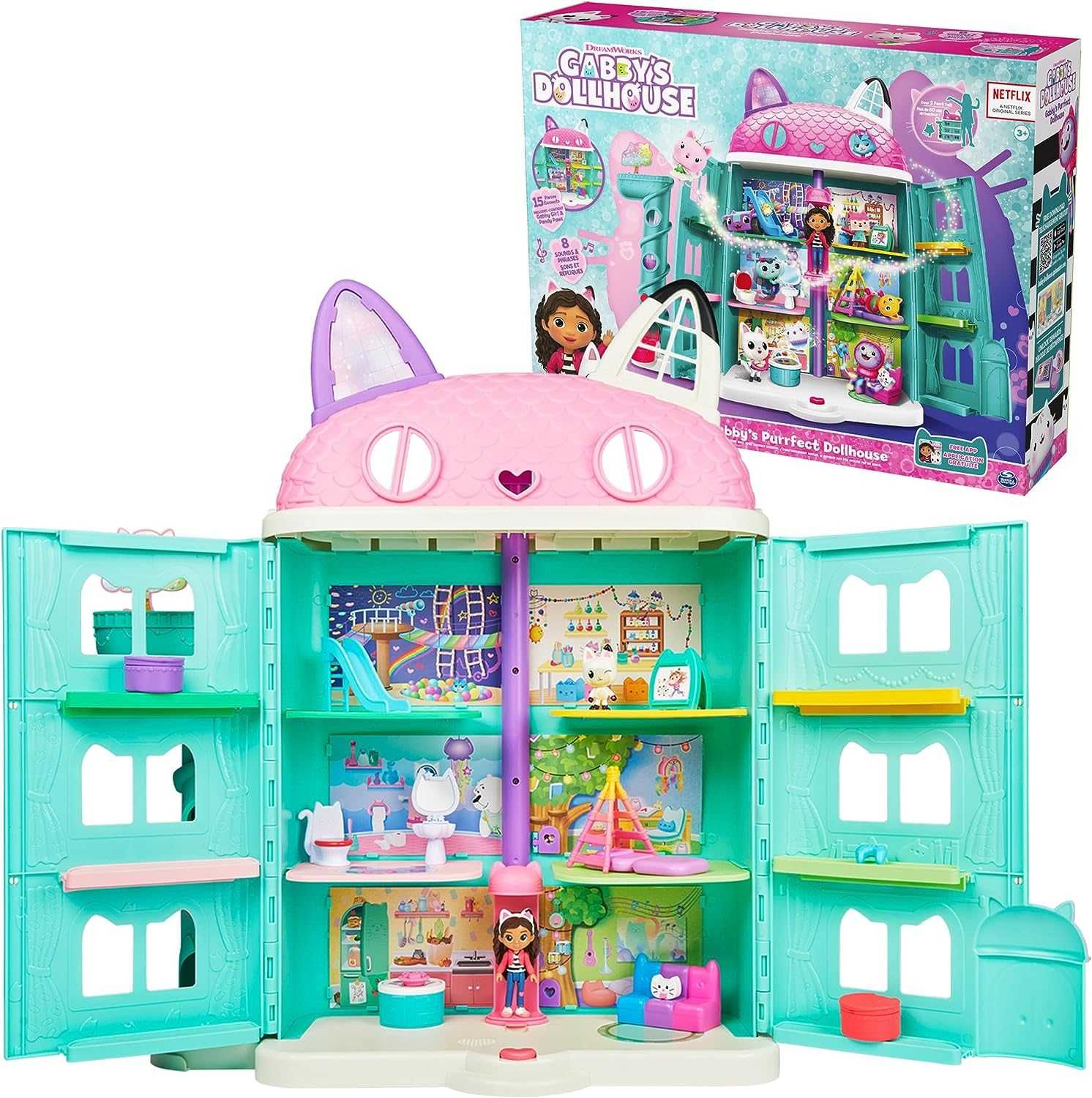 Ляльковий будиночок Габбі 15 предметів Gabby’s Dollhouse, Purrfect