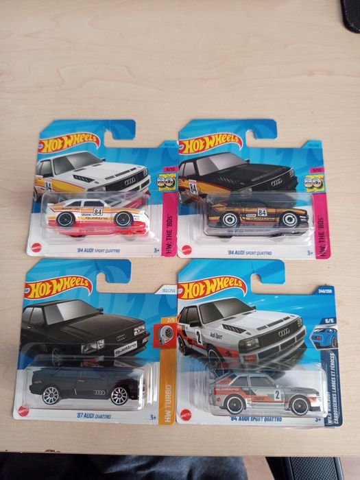 Zestaw aut hot wheels audi