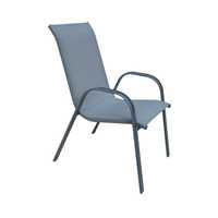Krzesła krzesło ogrodowe antracytowe grafitowe CINO