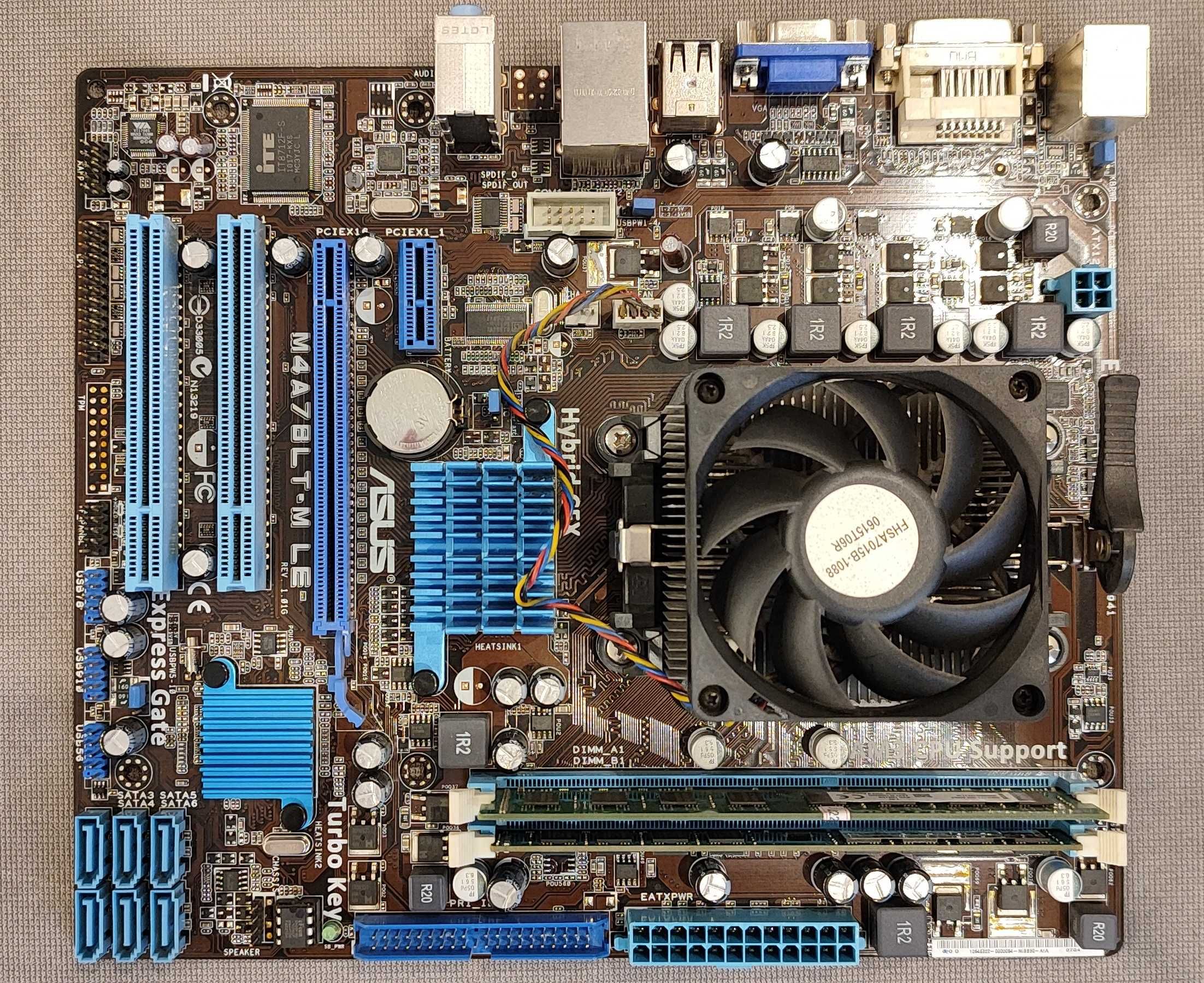 Материнская плата ASUS M4A78LT-M LE + AMD Phenom II X4 B45 + 2GB RAM