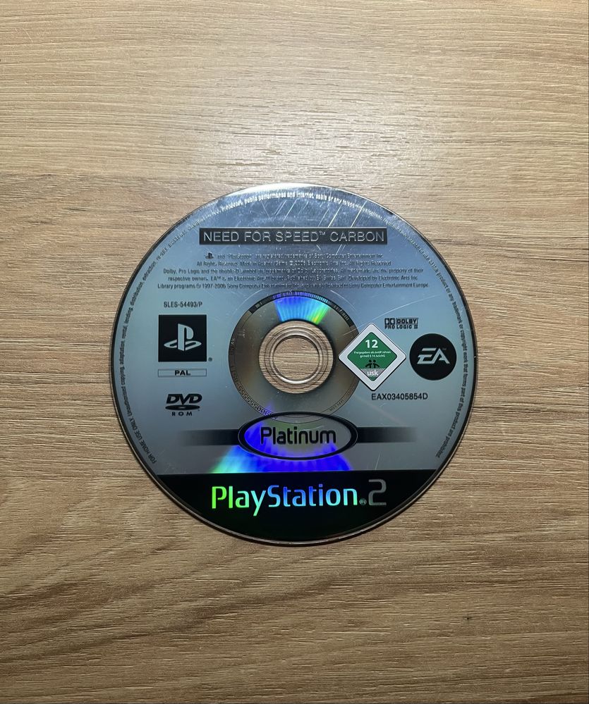 Диск Ps2»Need for speed carbon» ЛИЦЕНЗИЯ в издании PLATINUM