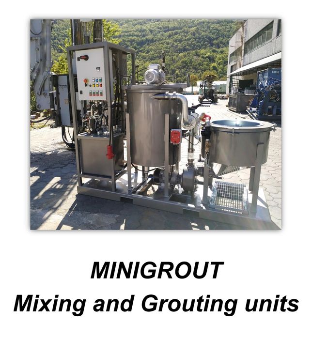 Micropale Injekcyjne/ zestaw do mieszania i injekcji 100L/100Bar/min