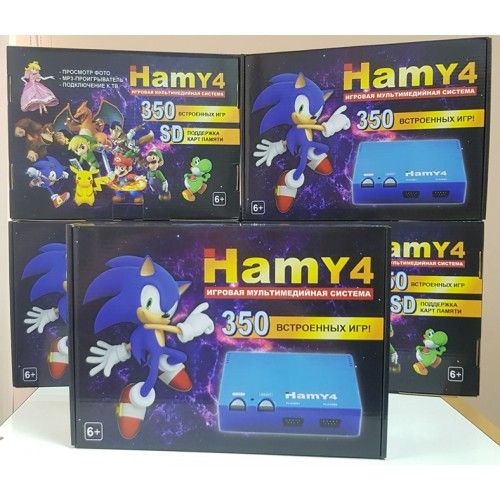 Приставка Sega 16bit+Dendy 8bit Hamy4 350 игр Батлтодс Денди Сега Ретр