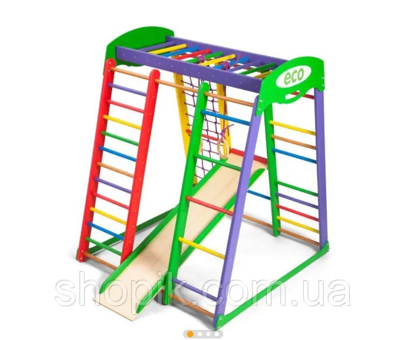 Продам спортивний ігровий дерев комплекс для дітей для дому/садочку