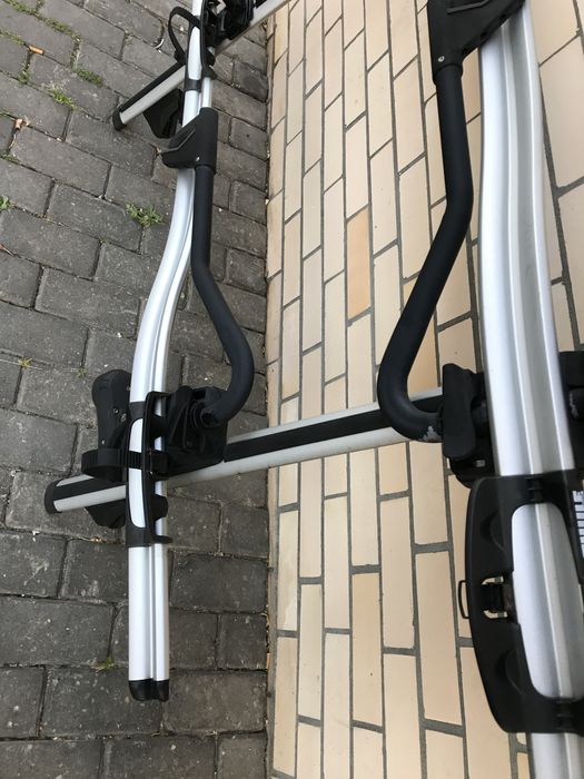 Barras thule + 2 suportes barra thule tejadilho bicicleta em alumínio