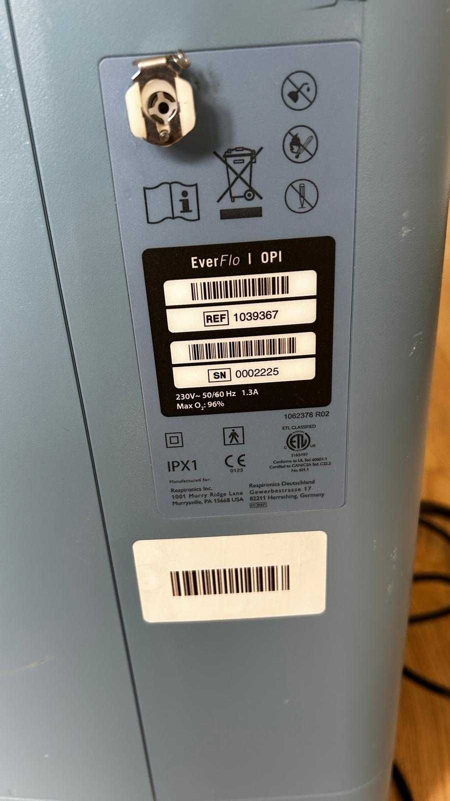 Koncentrator tlenu Philips EverFlo OPI – sprawny, gotowy do użycia