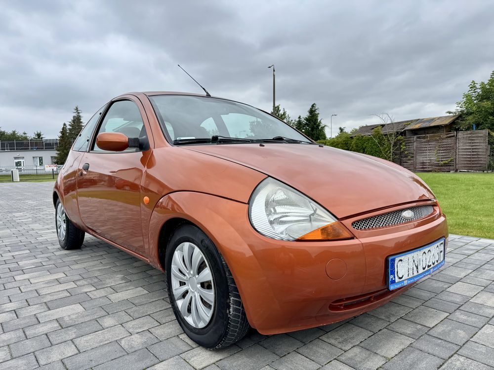 Ford Ka 1.3 Benzyna 2004r. Skórzana tapicerka, klimatyzacja