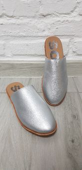 SOREL ELLA MULE PURE SILVER klapki srebrne rozm 37 skóra