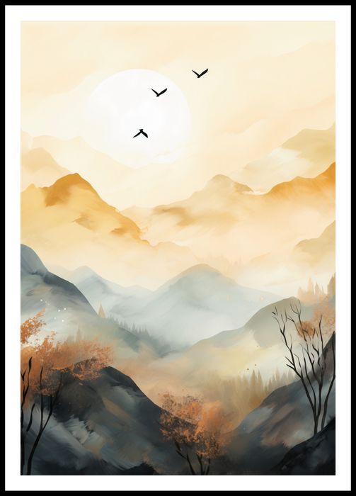 Plakat 68x98cm Zorza Świtania