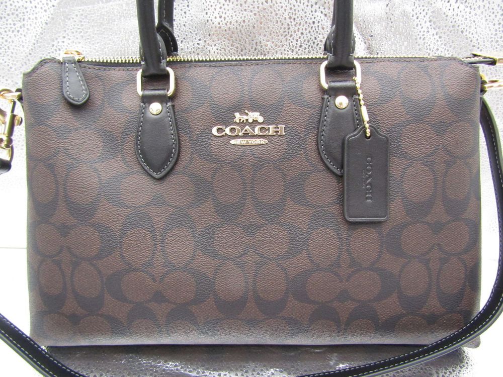 Сумка жіноча COACH Georgia Satchel Bag In Signature Canvas CR157