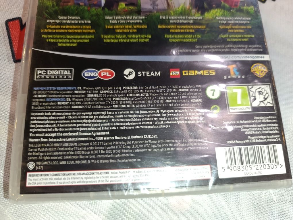 LEGO The Ninjago gra wideo pc po polsku nowa (kod w pudełku)
