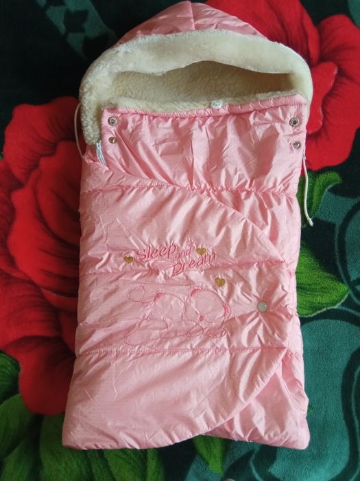 Конверт на виписку/в коляску для дівчинки