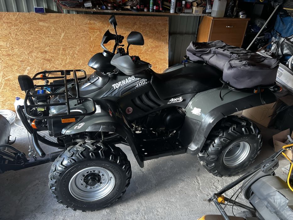 Quad linhai tornado 300 4x4 pług homologacja