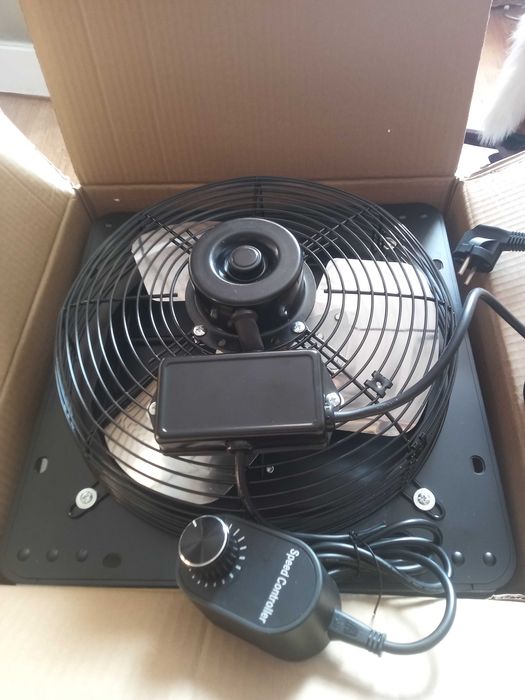 Wentylator wyciągowy żaluzjowy 12" 56 watt z regulacją obrotow
