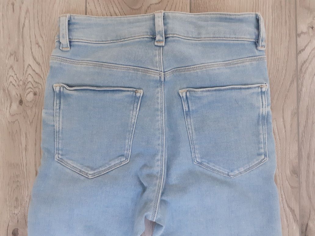 Asos Denim Nowe bawełniane jasnoniebieskie jeansy 34 XS