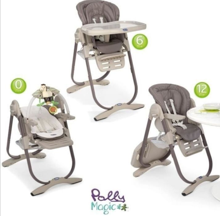Cadeira Chicco Polly Magic 3 em 1