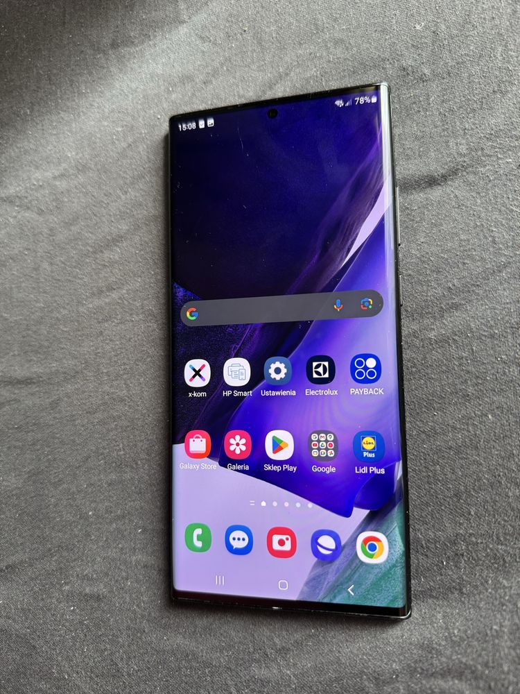 Samsung Galaxy Note 20 Ultra 5g 12/256 GB czarny