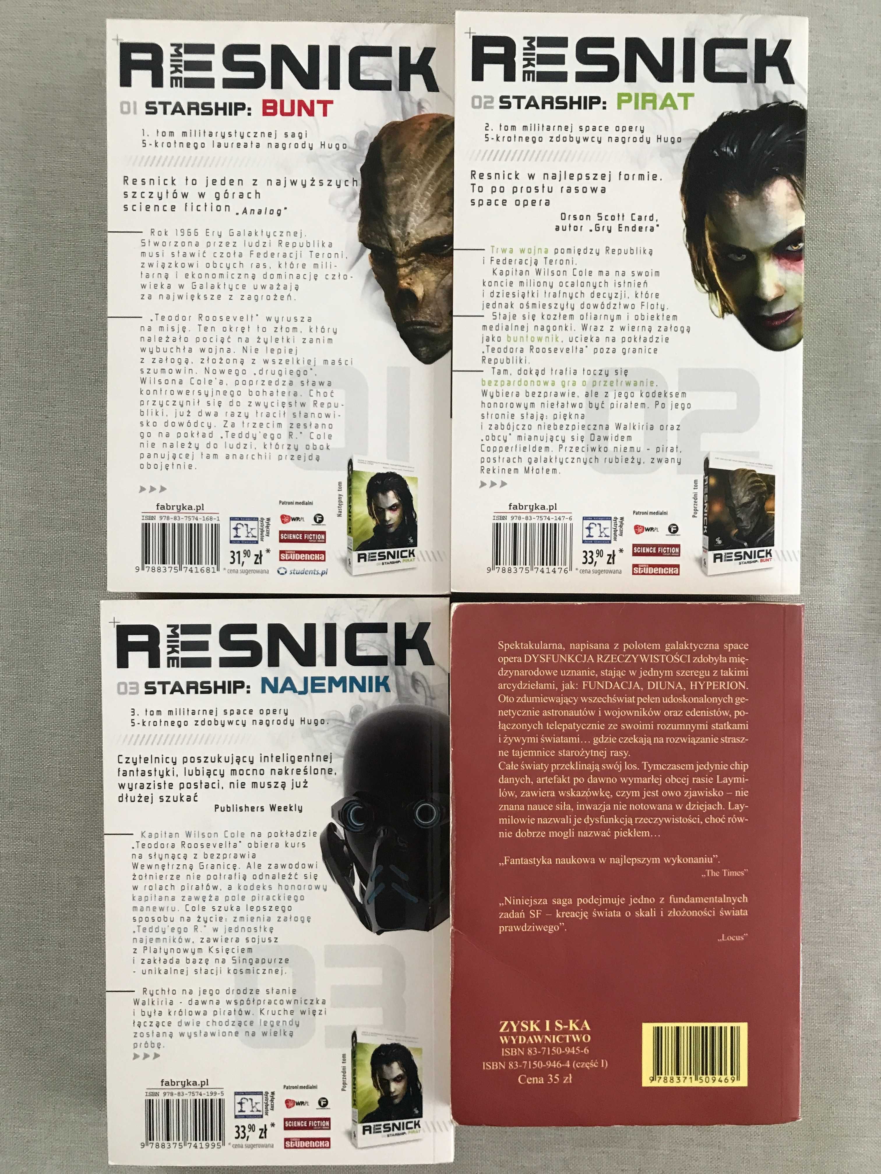 Mike Resnick Starship tomy I-III i Peter F. Hamilton Początki tom. 1