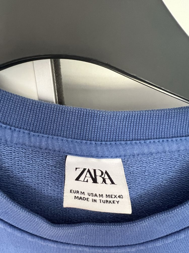 Bluza oversize męska bluza dresowa Zara crewneck koszykówka