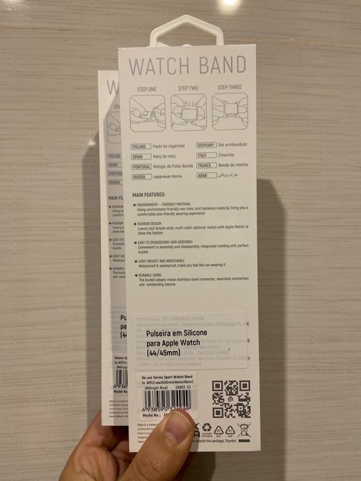 2 x Pulseira Silicone Apple Watch (44/45 mm) NOVA