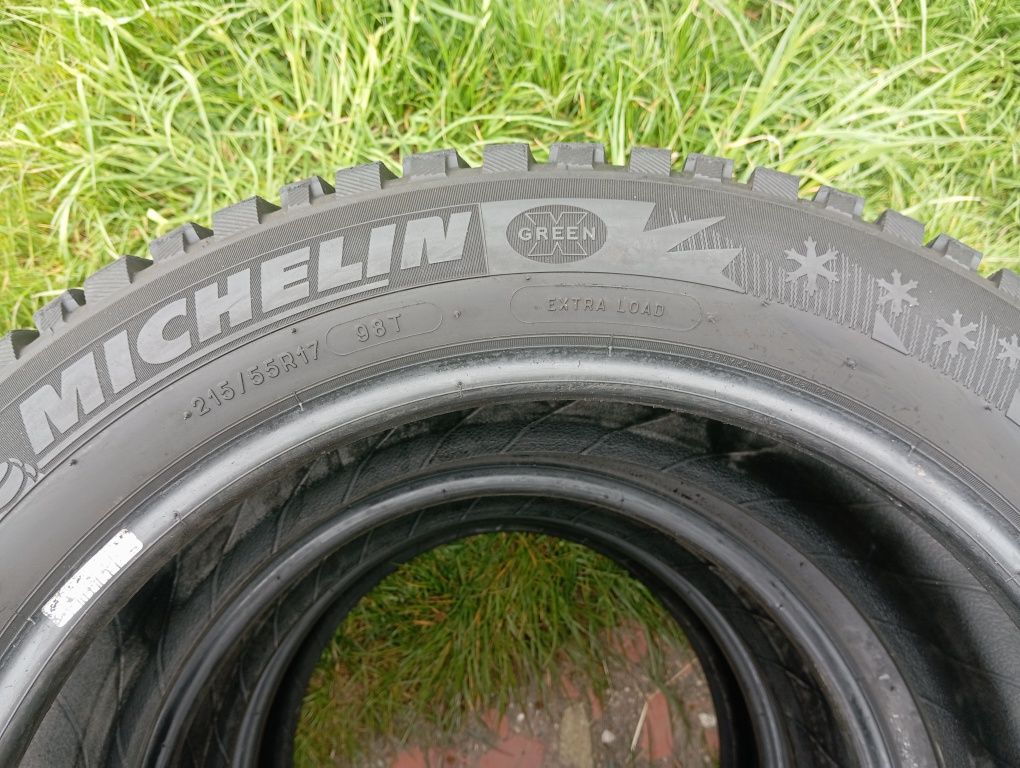 4szt opony zimówki Michelin ice north 215/55/17 98T  gumy 7,5mm