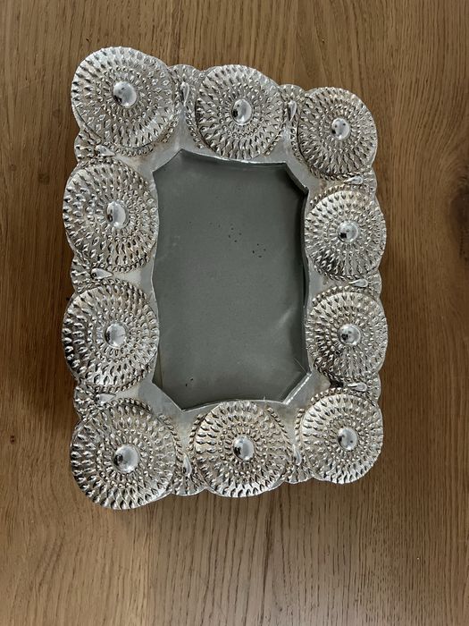 Ramka glamour srebrna