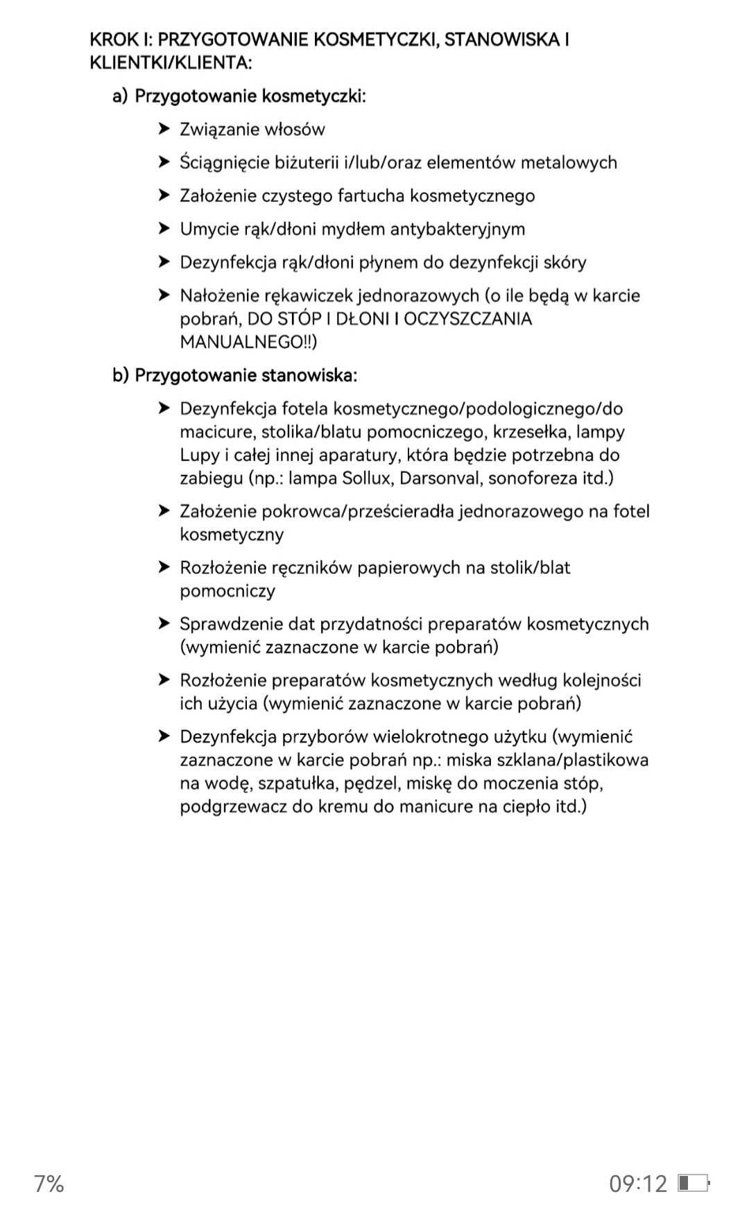 Notatki+dziennik praktyk technik usług kosmetycznych