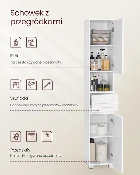 Szafka łazienkowa słupek