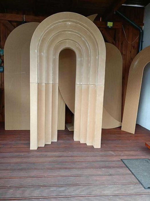 Portal 3D półokrągły 4 schodki