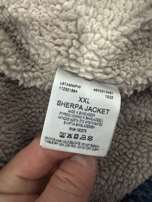 kurka jeansowaa zimowa z futerkiem Lee