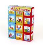 Кубики абетка Mtoys 06042,12шт,кубики алфавіт 06042,кубики букви 06042
