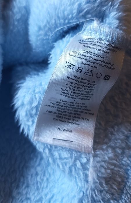 Ciepła bluza 68 miś