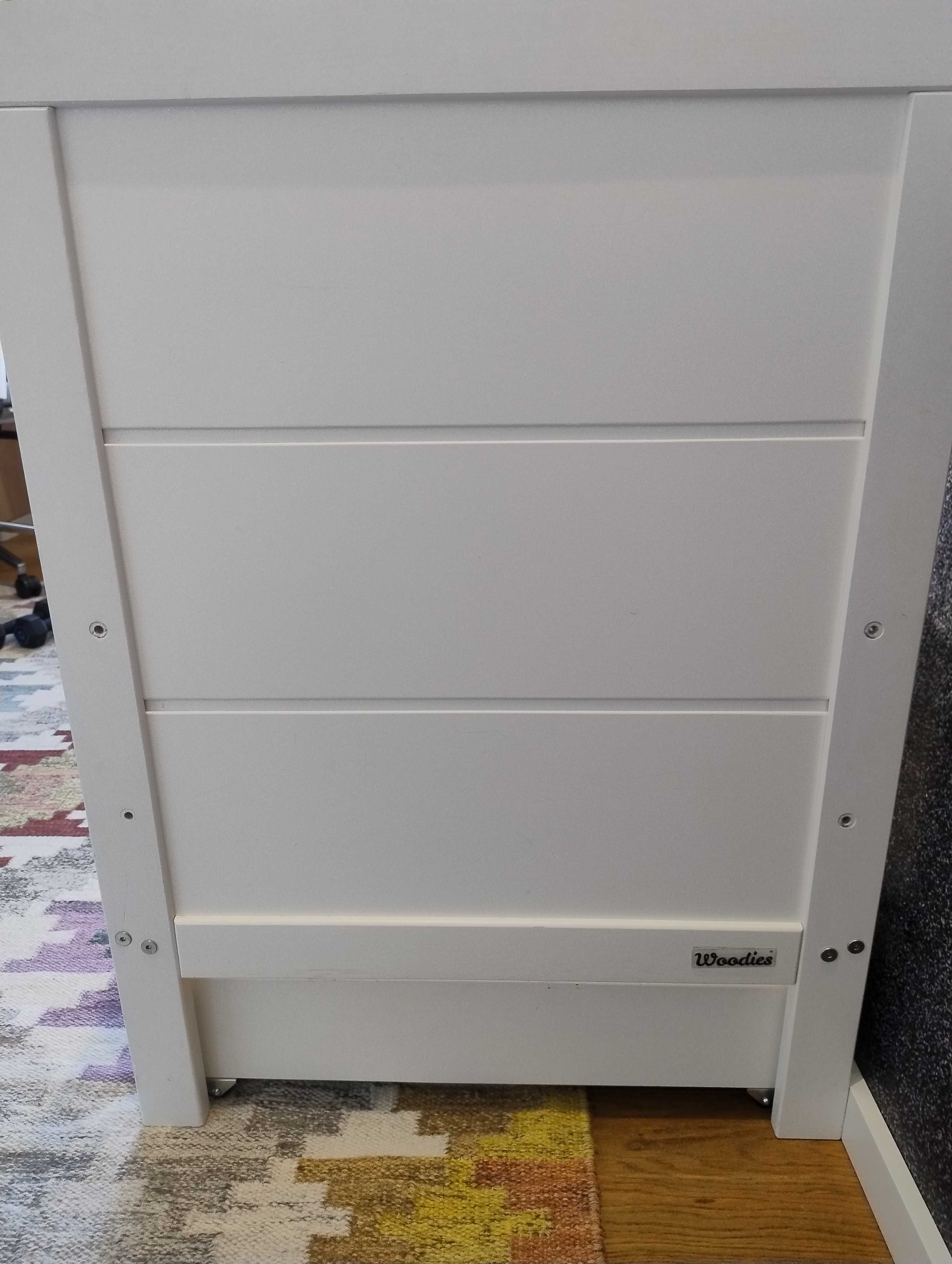 Łóżeczko niemowlęce  Woodies Modern Cot 120×60 z szufladą