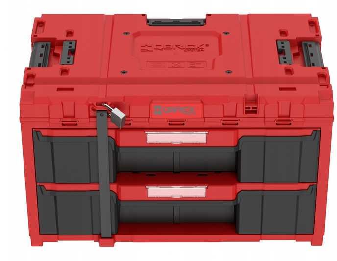 NOWE szuflady QBRICK SYSTEM ONE Drawer 2 Toolbox 2.0  Red Ultra NOWOŚĆ