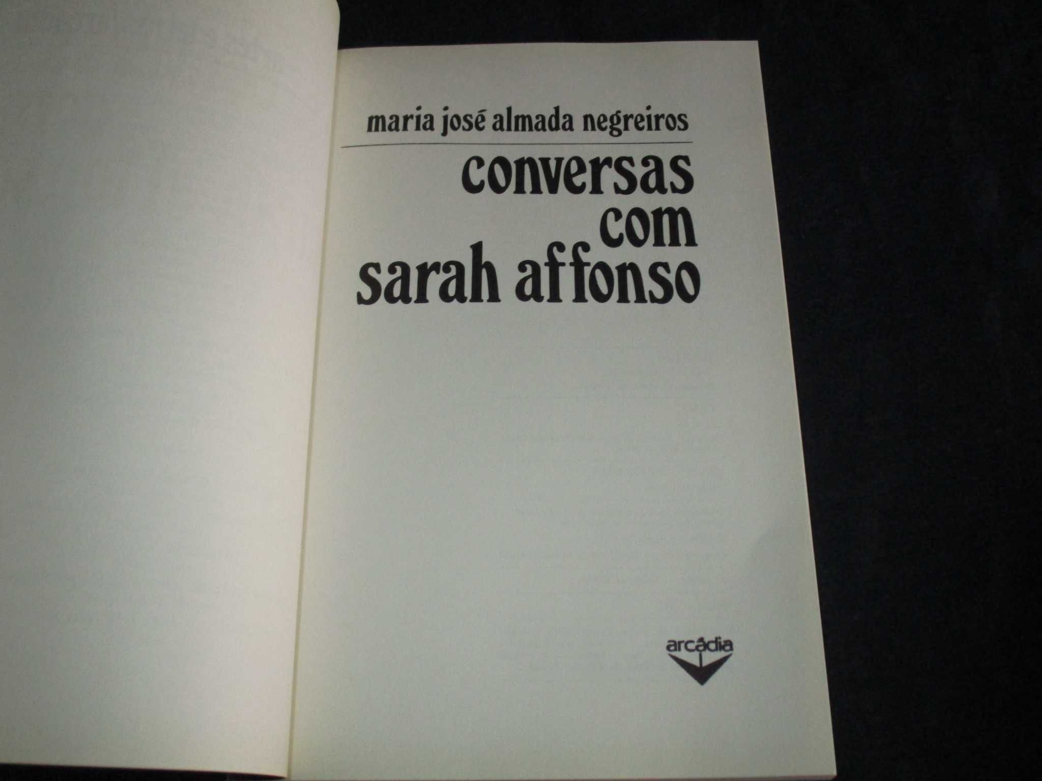 Livro Conversas com Sarah Affonso Almada Negreiros