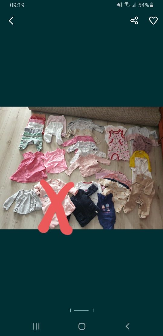 Mix ubranek rozmiar 62