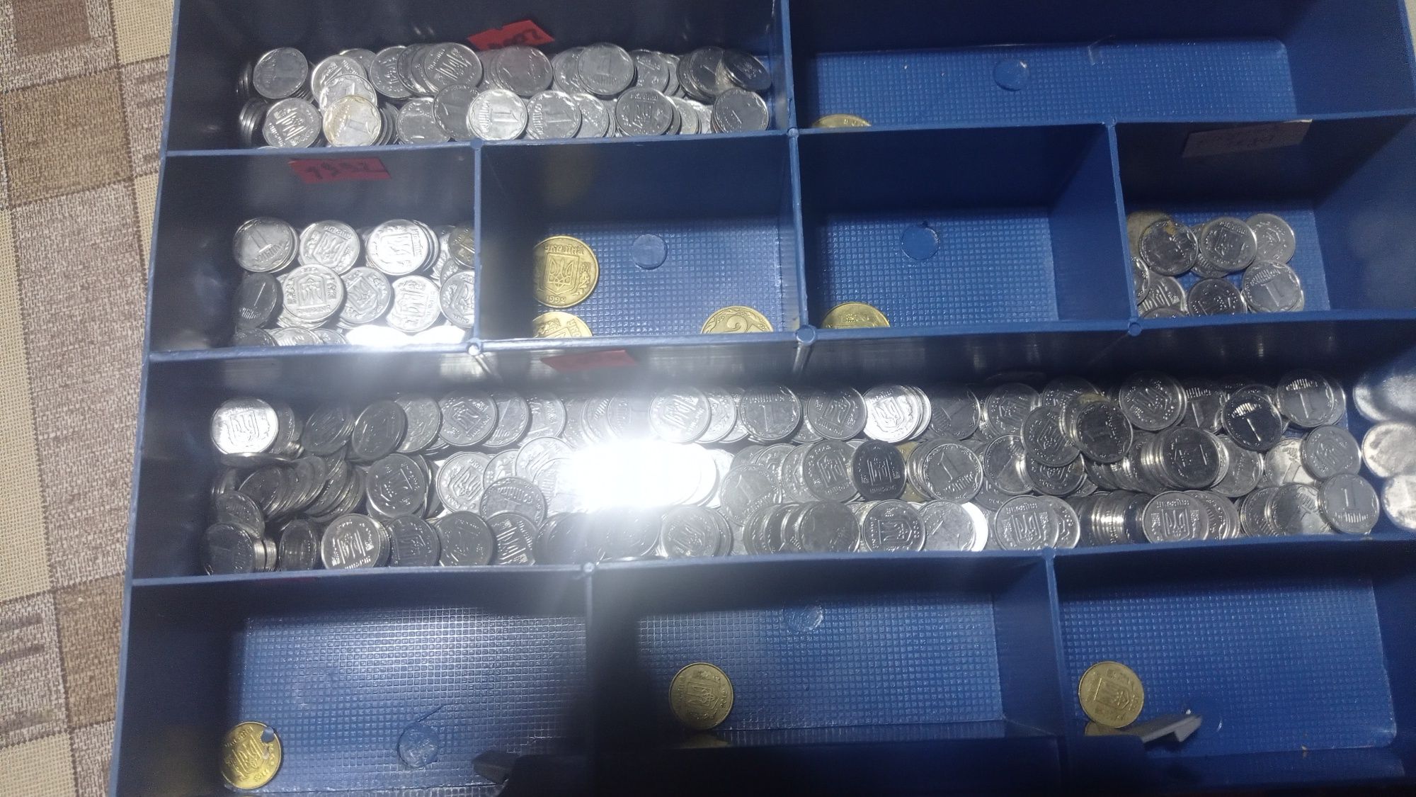 Монеты от 1 копейки до 1 грн и старых пару монет
