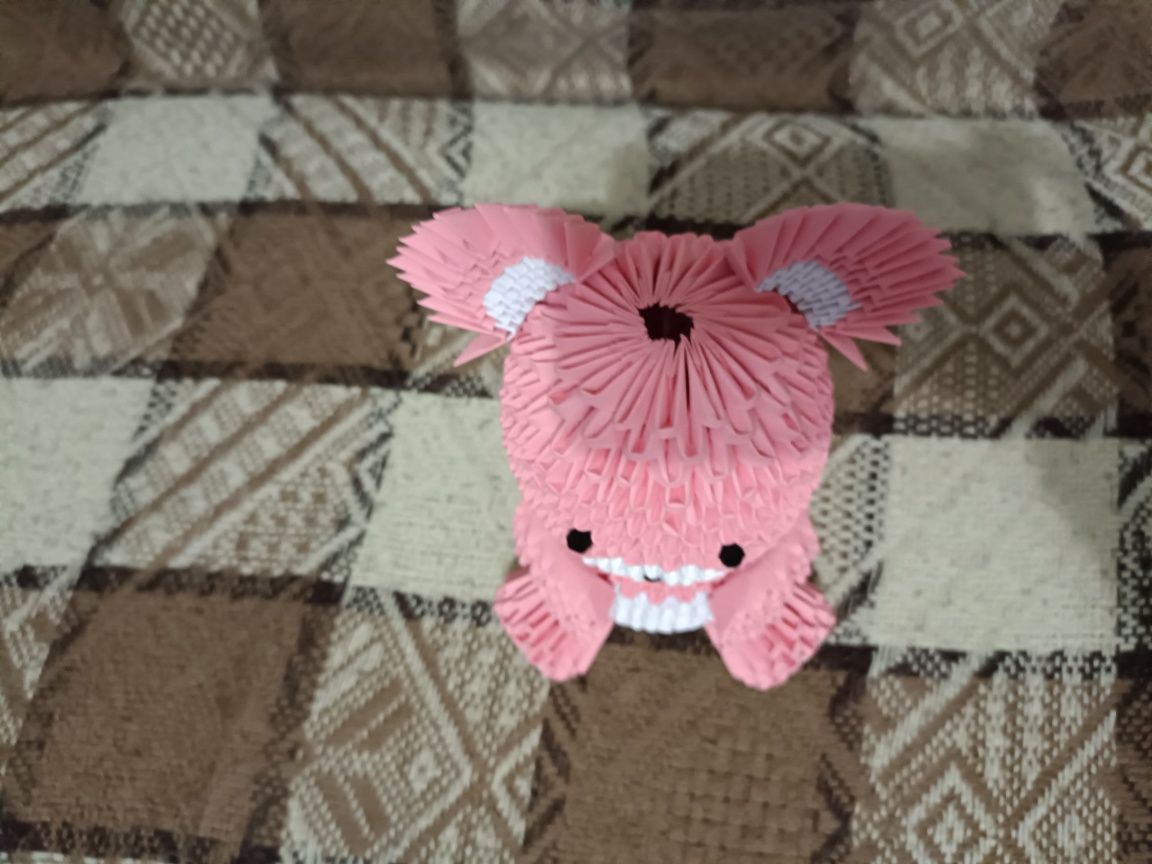 Duży Miś Origami Modułowe 3D