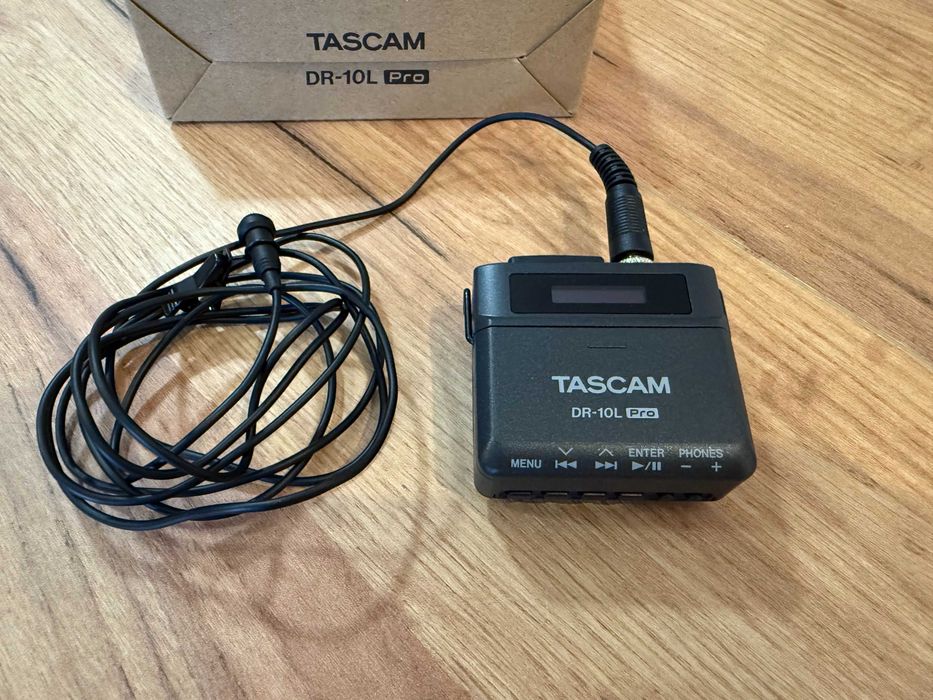 Rejestrator Tascam DR-10L Pro 32-bit z mikrofonem krawatowym/Gwarancja