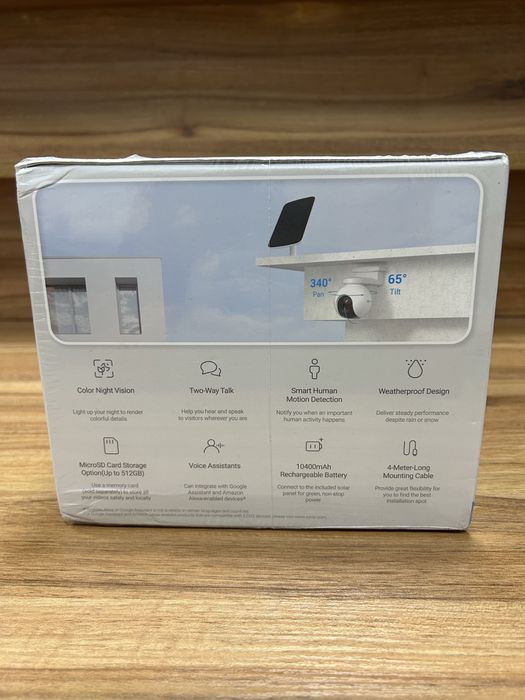 Комплект IP-камера Ezviz HB8 з сонячною панеллю F 4.2 Вт Wi-Fi