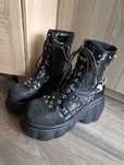 Buty na platformie z ćwiekami ghotic, punk, rock styl  r 43