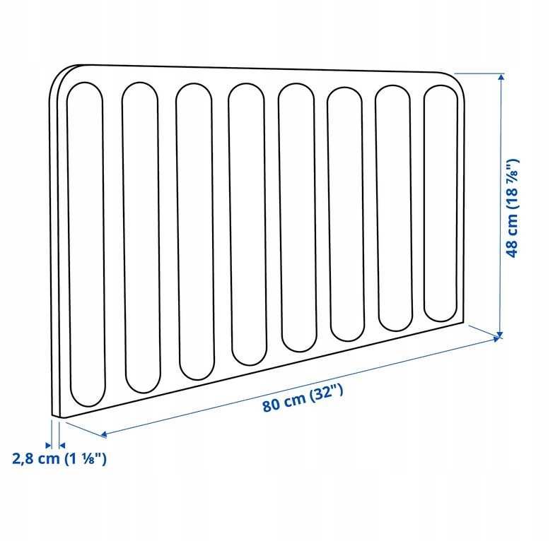 IKEA EILIF Ścianka do biurka BEKANT 80x48 cm przegroda wygłuszająca