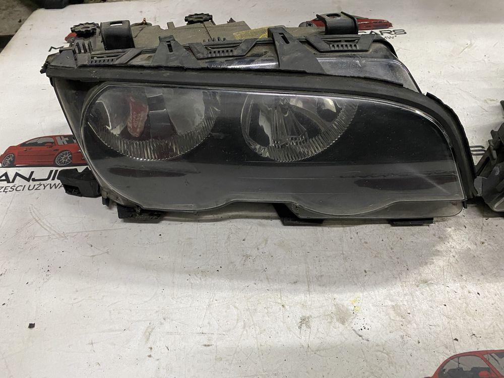 Reflektory lampa lewa prawa bmw e46 coupe cabrio przedlift h7 wciskane