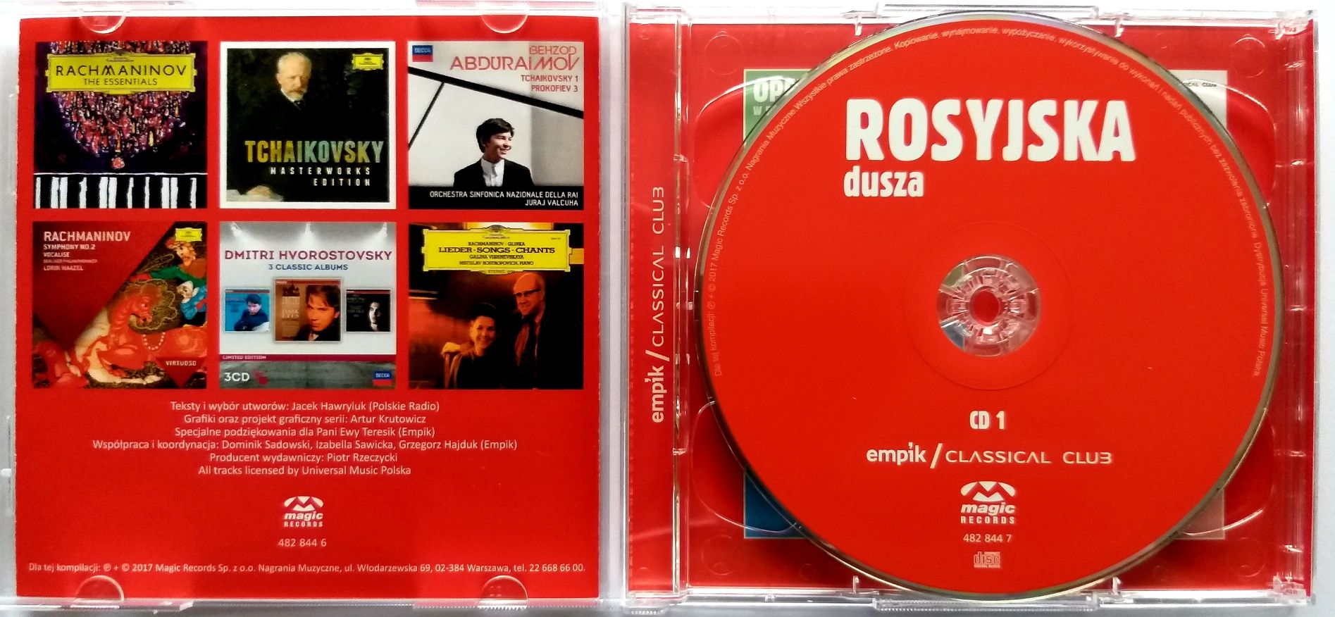 Rosyjska Dusza 2CD 2017r Rachmaninov Tchaikovsky Rimsky-Korsakov
