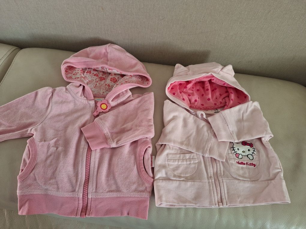 3 szt Bluzy niemowlęce dla dziewczynki, new born, paka dla niemowlaka
